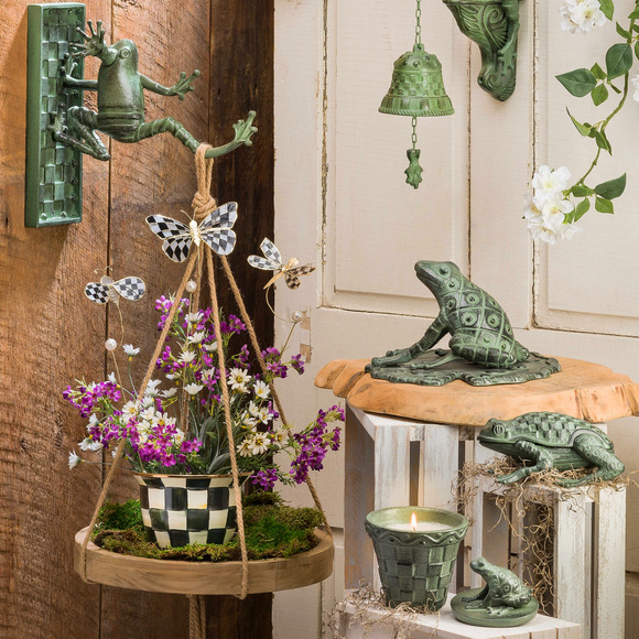 Mackenzie-Childs Iron Frog Plant Hanger NEW - Picture 2 of 4